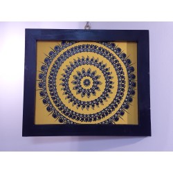 Tableau.CE.mandala.dot.jaune.bleu marine.TJB.V3