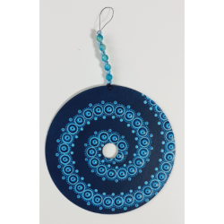 CD une face spirale bleu turquoise