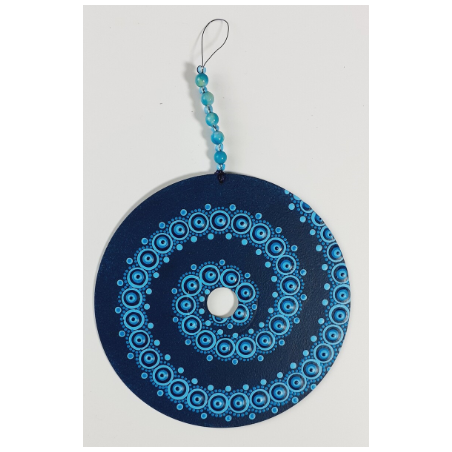 CD une face spirale bleu turquoise