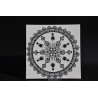 Tableau Carre.CE.mandala.dot.V3.Noir et blanc