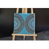 Tableau Carre.mandala.dot.bleumarron.v3